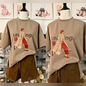 🌷Brand New Women’s Graphic Short Sleeve Tee with Fashion Illustration